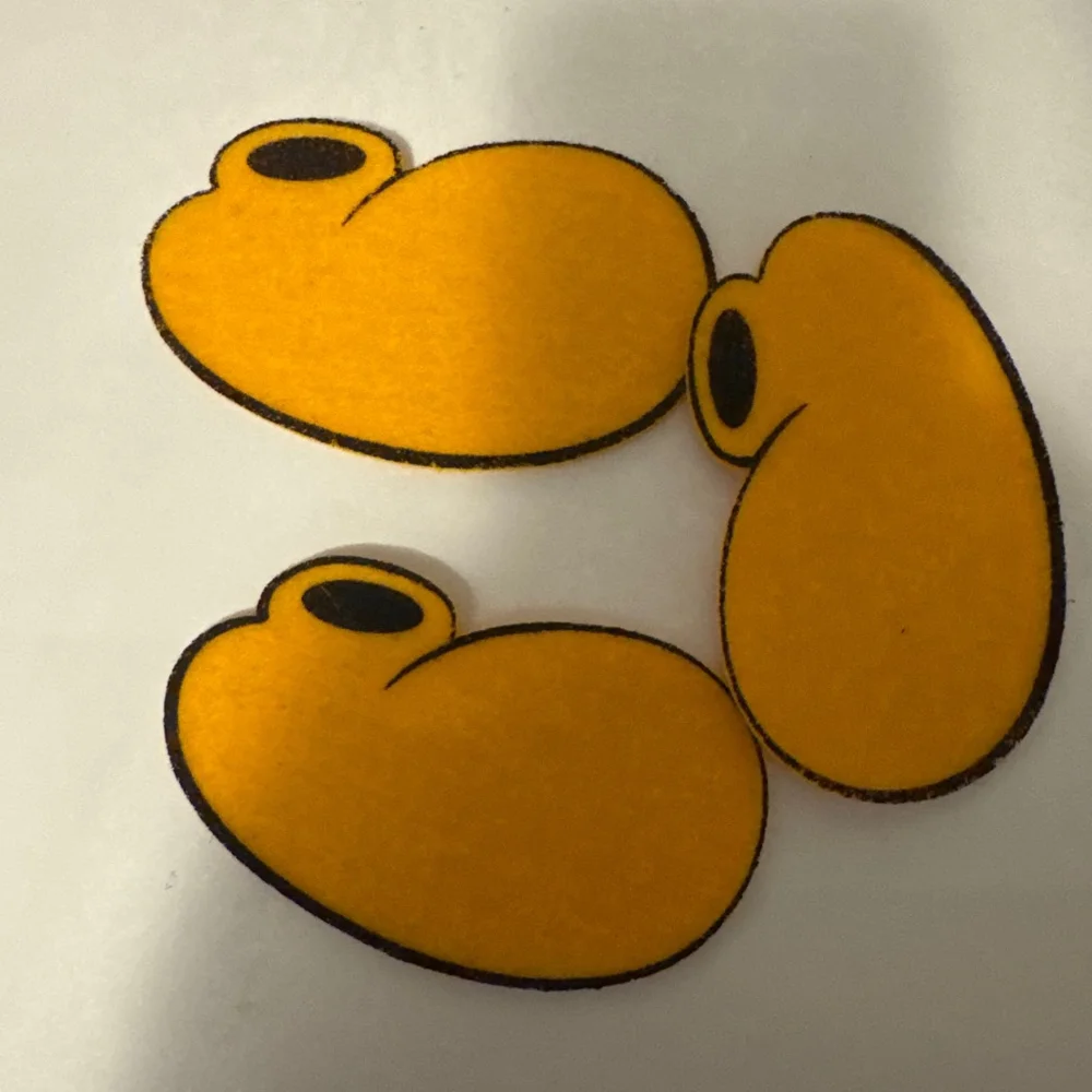 Disney Mickey Mouse Family Crafts Felt Shapes White/Yellow 12PC